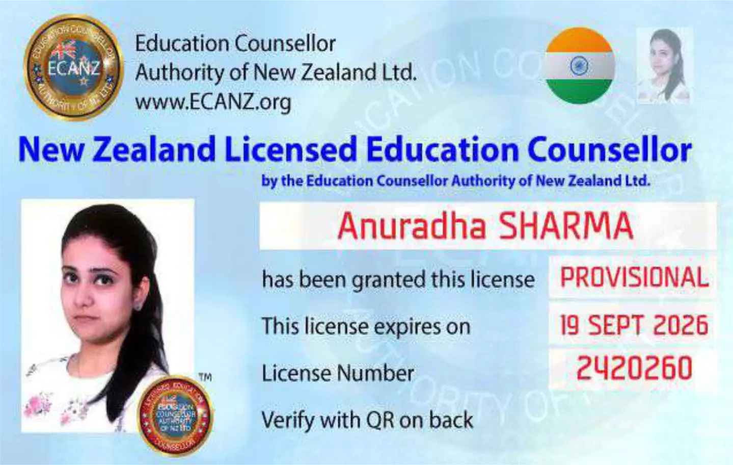 Registration / Accreditation certificate